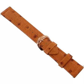   Ingersoll Ersatzband Óra Karóra bőr barna Strauss dornkapcsoló rosegold 22 mm