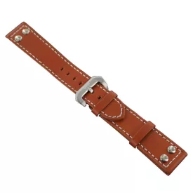   Ingersoll Ersatzband Óra Karóra bőr barna Nieten dornkapcsoló Si 22 mm