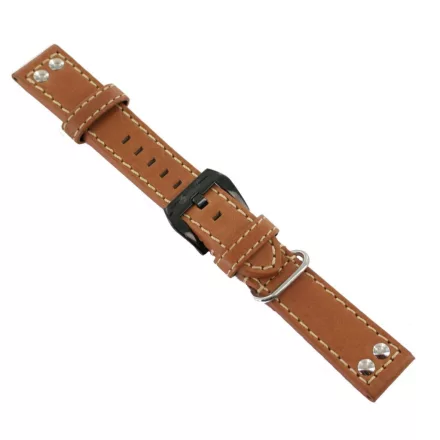 Ingersoll Ersatzband Óra Karóra bőr barna Nieten dornkapcsoló SW 22 mm