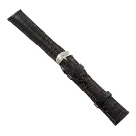   Ingersoll Ersatzband Óra Karóra bőr barna Kroko dornkapcsoló SI 18 mm