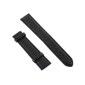   Ingersoll Ersatzband Óra Karóra bőr fekete Eidechsen Optik 18 mm