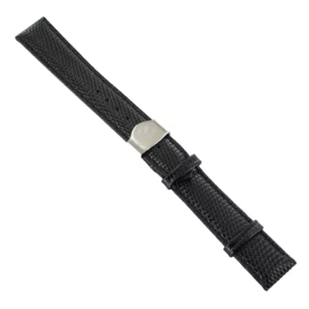 Ingersoll Ersatzband Óra Karóra bőr fekete Eidechsen Faltschl.18 mm