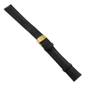  Ingersoll Ersatzband Óra Karóra bőr fekete Kroko Faltschl.arany 20 mm XL