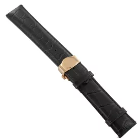   Ingersoll Ersatzband Óra Karóra bőr barna Kroko Faltschl. rosegold 22 mm