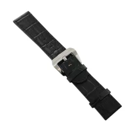   Ingersoll Ersatzband Óra Karóra bőr fekete Kroko dornkapcsoló SI 24 mm
