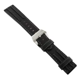   Ingersoll Ersatzband Óra Karóra bőr sw / rot Naht kék dornkapcsoló 24 mm