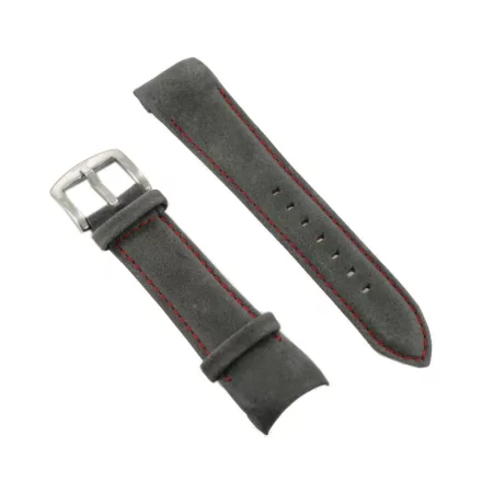 Ingersoll Ersatzband Óra Karóra bőr szürke Naht rot IN3211BKRD 24 mm