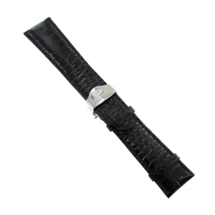 Ingersoll Ersatzband Óra Karóra bőr fekete g. Kroko Faltschl. Si 24 mm