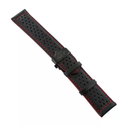 Ingersoll Ersatzband Óra Karóra bőr fekete Löcher Faltschl. SW 24 mm