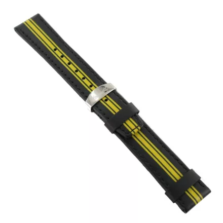 Ingersoll Ersatzband Óra Karóra bőr sw / sárga Faltschl. Si 22 mm