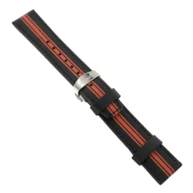   Ingersoll Ersatzband Óra Karóra bőr sw / narancssárga Faltschl. Si 22 mm