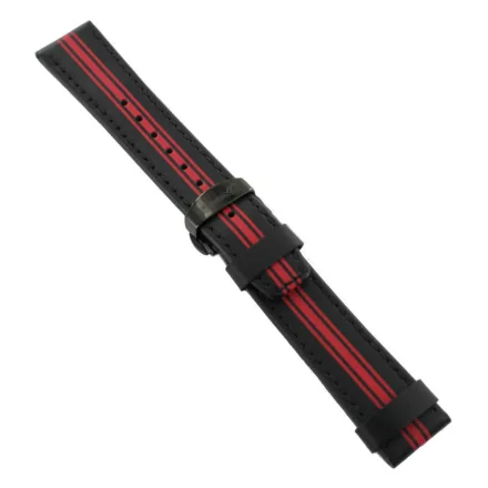 Ingersoll Ersatzband Óra Karóra bőr sw / rot Faltschl. 22 mm