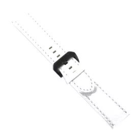   Ingersoll Ersatzband Óra Karóra bőr fehér dornkapcsoló Bison N59 24 mm