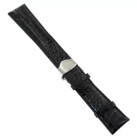   Ingersoll Ersatzband Óra Karóra bőr fekete g. Kroko Faltschl. Si 24 mm XL
