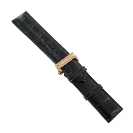 Ingersoll Ersatzband Óra Karóra bőr fekete g. Kroko Faltschl. spez. rosegold 24 mm