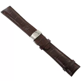   Ingersoll Ersatzband Óra Karóra bőr dunkelbraun Kroko Faltschl. Si 24 mm
