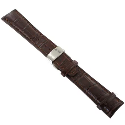Ingersoll Ersatzband Óra Karóra bőr dunkelbraun Kroko Faltschl. Si 24 mm