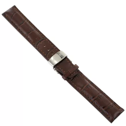 Ingersoll Ersatzband Óra Karóra bőr dunkelbraun Kroko Faltschl. Si 21 mm