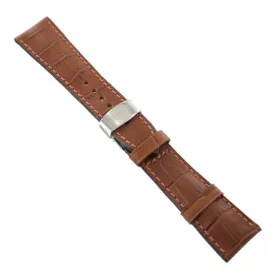   Ingersoll Ersatzband Óra Karóra bőr barna Naht vagy Kroko Faltschl. 25 mm