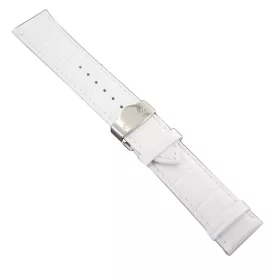   Ingersoll Ersatzband Óra Karóra bőr fehér g. Kroko Faltschl. Si 24 mm