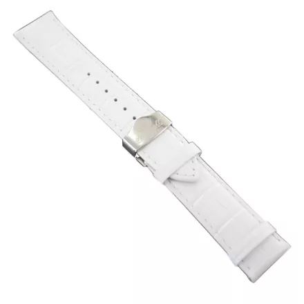 Ingersoll Ersatzband Óra Karóra bőr fehér g. Kroko Faltschl. Si 24 mm