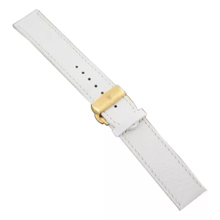 Ingersoll Ersatzband Óra Karóra bőr fehér Kroko Faltschl. arany 22 mm