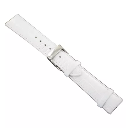 Ingersoll Ersatzband Óra Karóra bőr fehér Kroko Faltschl. Si 20 mm