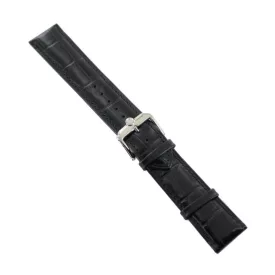   Ingersoll Ersatzband Óra Karóra bőr fekete g. Kroko dornkapcsoló Si 22 mm