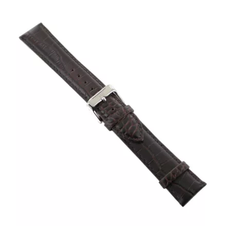 Ingersoll Ersatzband Óra Karóra bőr barna Kroko dornkapcsoló SI 20 mm