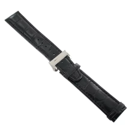 Ingersoll Ersatzband Óra Karóra bőr fekete m/g Kroko Faltschl. Spez. Si 22 mm