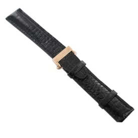   Ingersoll Ersatzband Óra Karóra bőr fekete g. Kroko Faltschl. spez. rosegold 22 mm