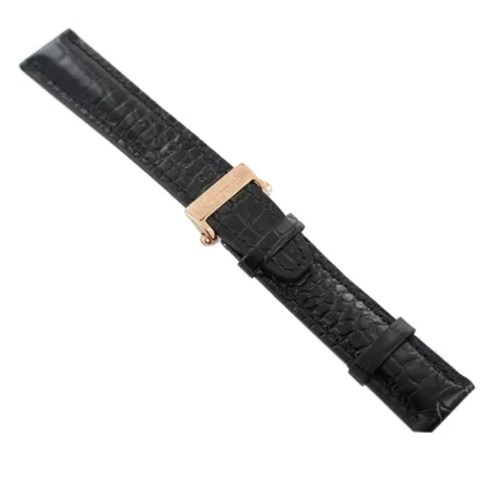 Ingersoll Ersatzband Óra Karóra bőr fekete g. Kroko Faltschl. spez. rosegold 22 mm