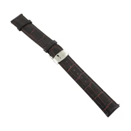 Ingersoll Ersatzband Óra Karóra bőr sötét barna Kroko Faltschl. Si 20 mm
