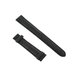 Ingersoll Ersatzband Óra Karóra bőr fekete Kroko 16 mm