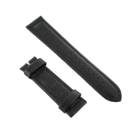 Ingersoll Ersatzband Óra Karóra bőr fekete Kroko 22 mm