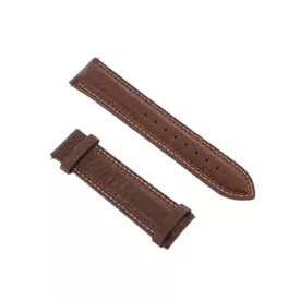   Ingersoll Ersatzband Óra Karóra bőr barna Naht fehér / narancssárga 22 mm