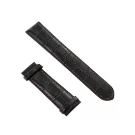  Ingersoll Ersatzband Óra Karóra bőr dunkelbraun Kroko Naht narancssárga 22 mm