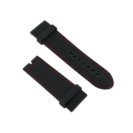 Ingersoll Ersatzband Óra Karóra fekete Naht rot 26 mm