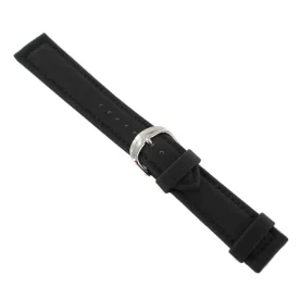   Ingersoll Ersatzband Óra Karóra bőr Textil fekete dornkapcsoló Si 22 mm