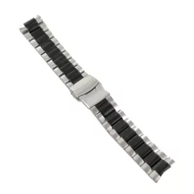   Ingersoll Ersatzband Óra Karóra nemesacél Faltschl. IN1915 ezüst SW 24 mm