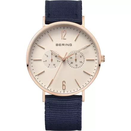 Bering Unisex férfi női óra karóra Ultra vékony - 14240-664 / bőr