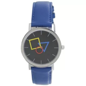   Aristo Bauhaus Unisex férfi női óra nemesacél 4D86IB bőr kék