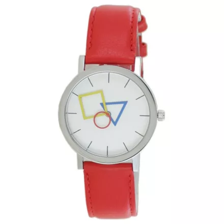 Aristo Bauhaus Unisex férfi női óra nemesacél 4D85IR bőr rot