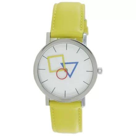 Aristo Bauhaus Unisex férfi női óra nemesacél 4D85IG bőr sárga