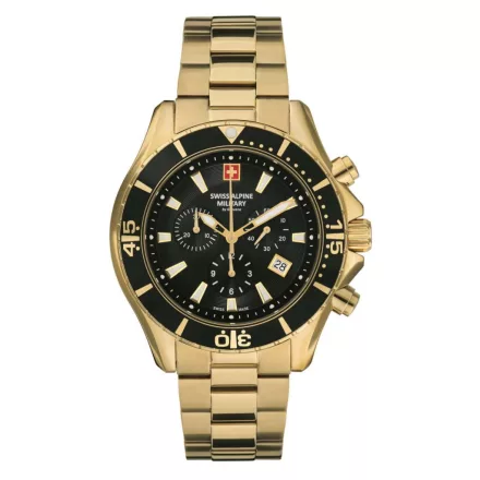 Swiss Alpine Military férfi óra Kronográf analóg 7040.9117SAM nemesacél