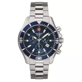   Swiss Alpine Military férfi óra Kronográf analóg 7040.9135SAM nemesacél