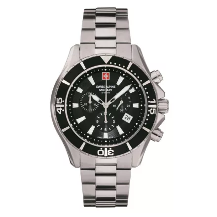 Swiss Alpine Military férfi óra Kronográf analóg 7040.9137SAM nemesacél