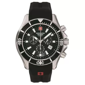   Swiss Alpine Military férfi óra Kronográf analóg 7040.9837SAM Siikon