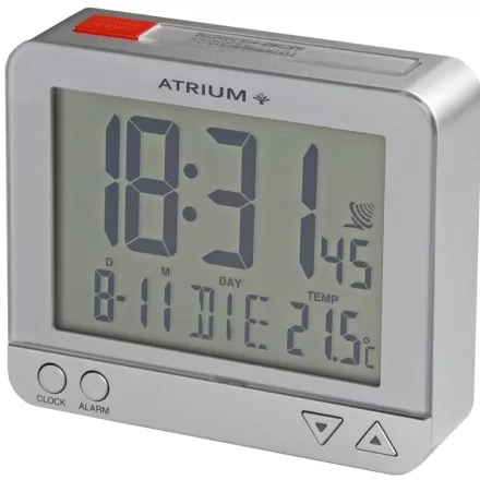 ATRIUM óra Funkwecker A760-19 Nachtlicht Temperatur ezüst