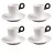 Smalto Designer Espressotassen 4er szett